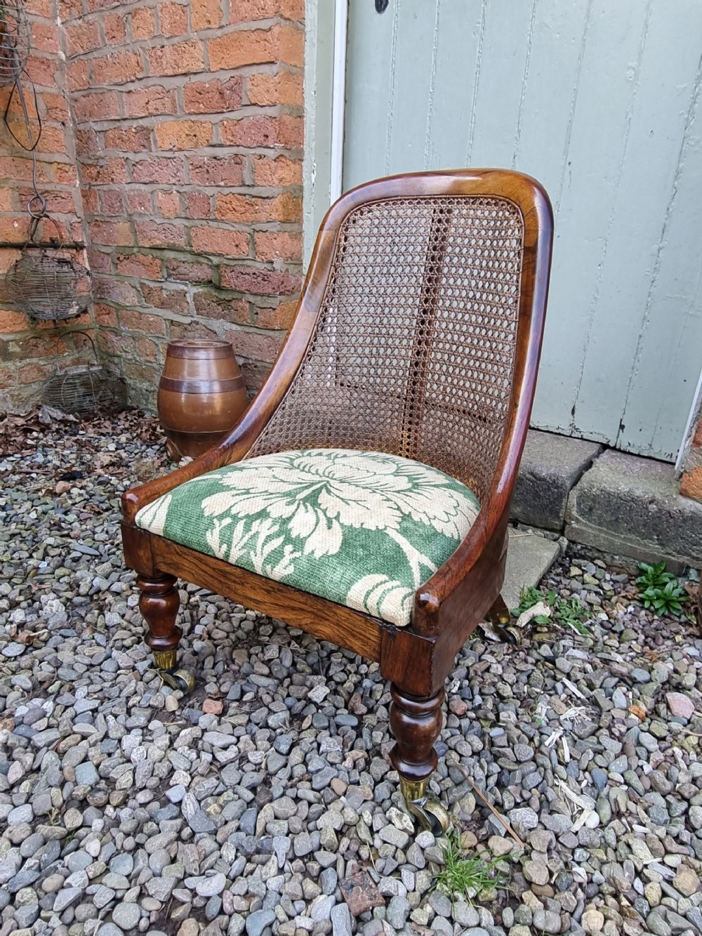 good antique rosewood bergere childs chair