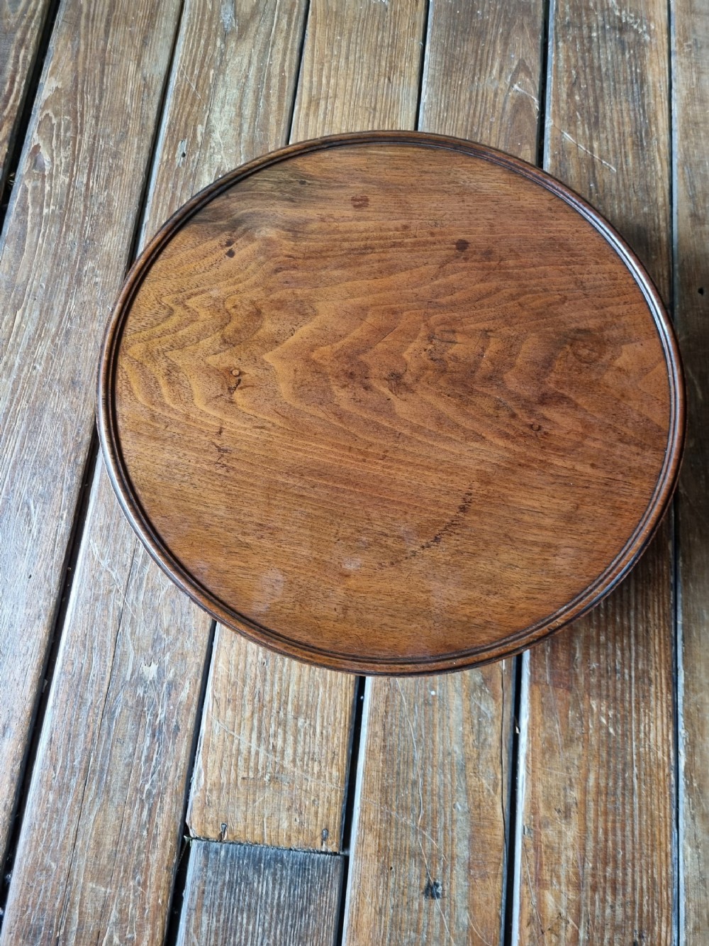 georgian lazy susan mahogany table top round stand