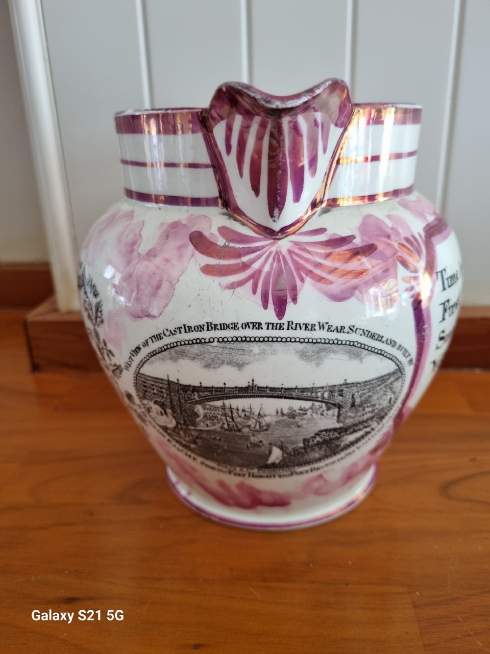 dated 1827 sunderland lustre jug