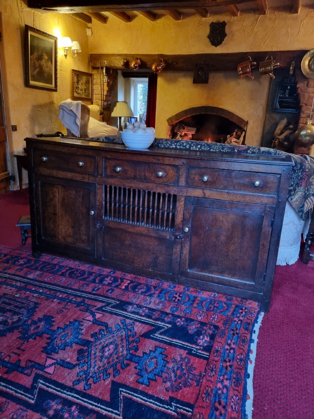 simply the rarest 18thc oak welsh dresser base in the uk