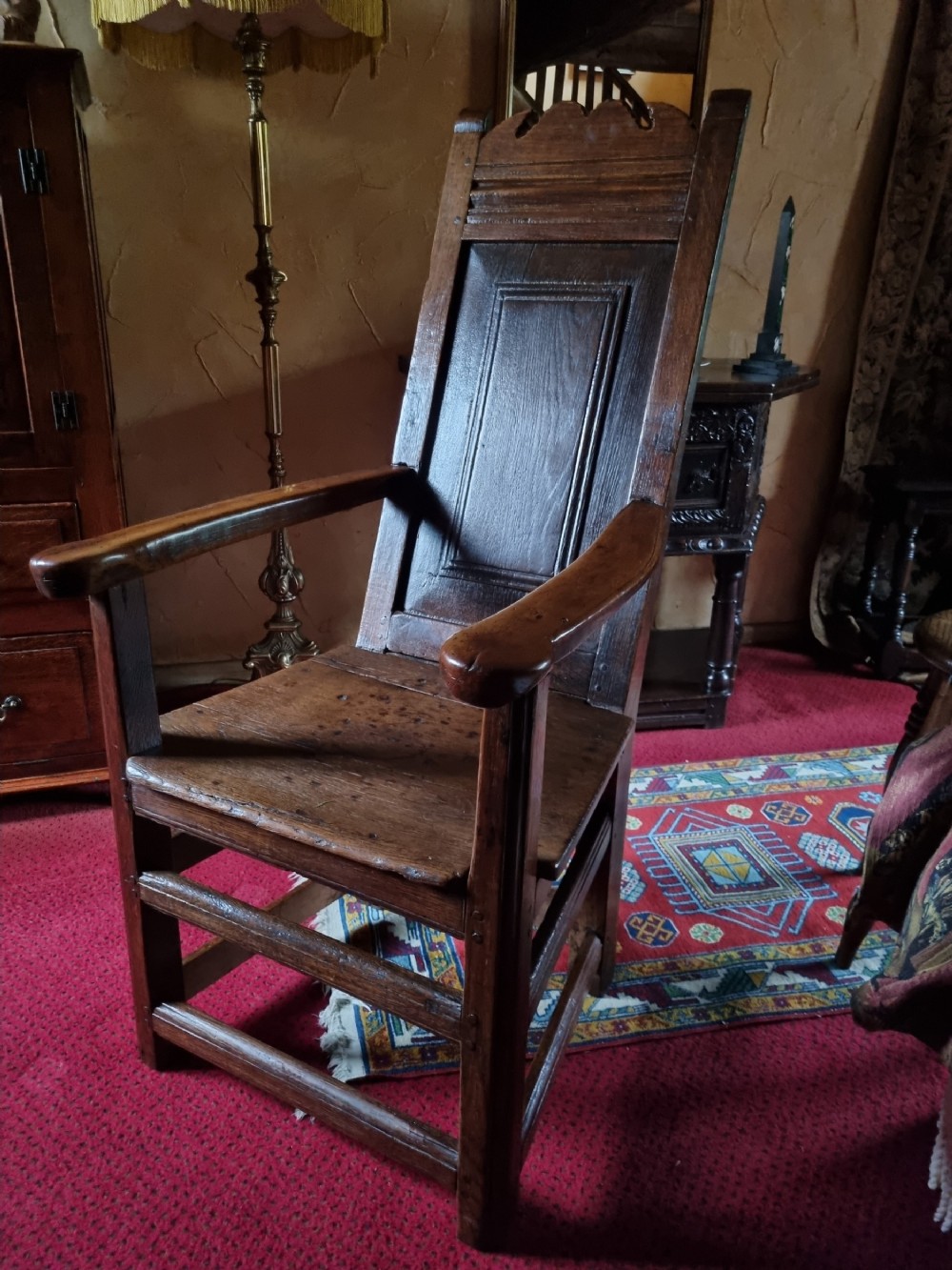 large l17thc oak master s armchair c1680 west country