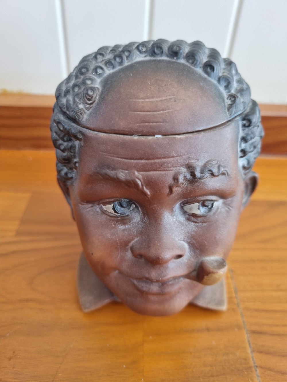 africanamerican l19thc tobacco jar