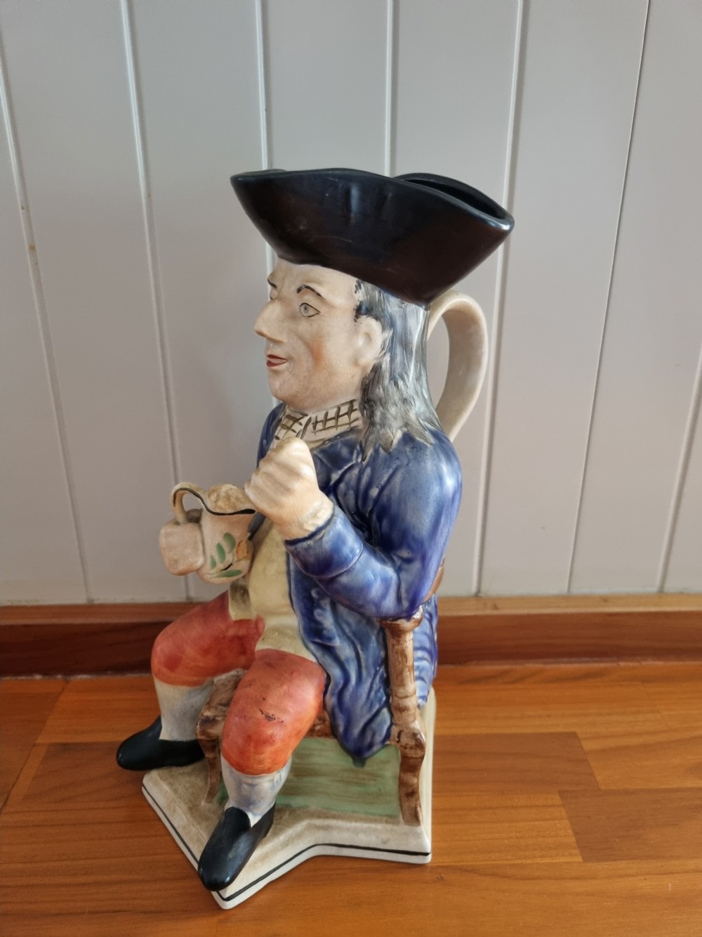 a massive 19thc staffordshire toby jug