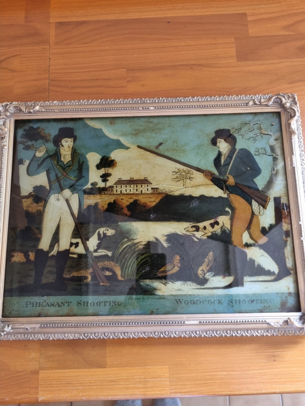 georgian reverse glass picture
