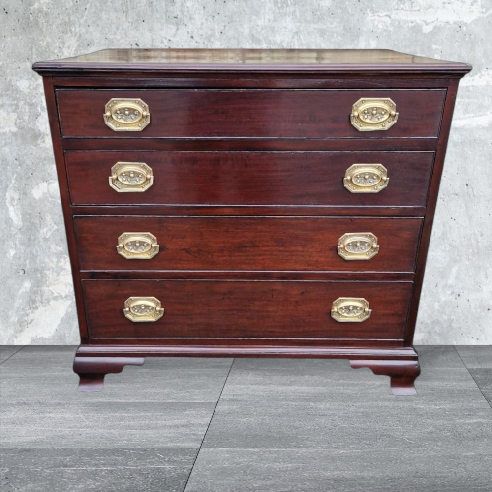 georgian smallscottish mahogany chest 79cmsw