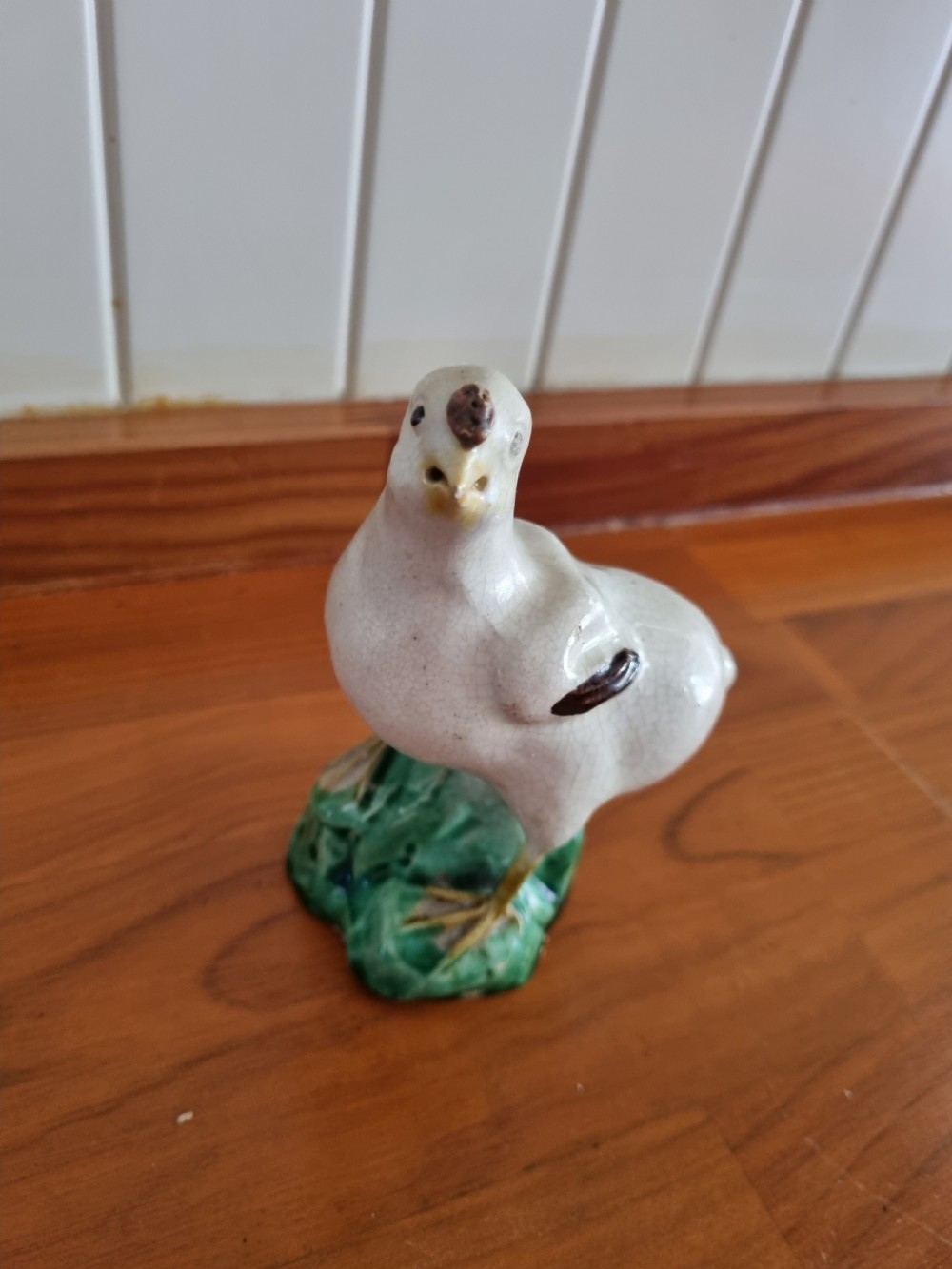 late 18thc prattware model of a chicken