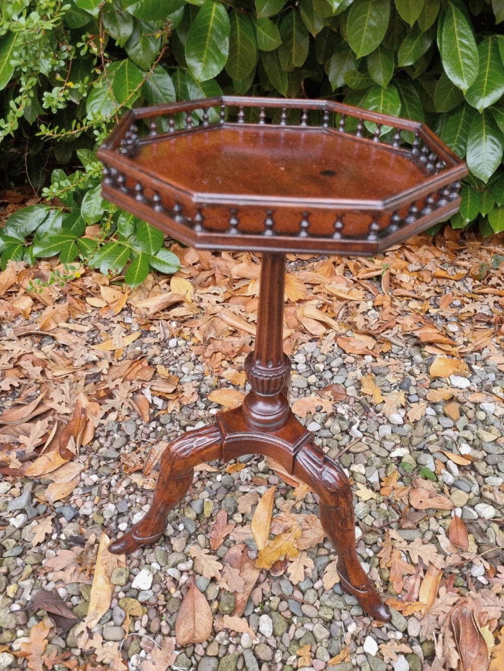 rare 18thc manx mahogany wine table