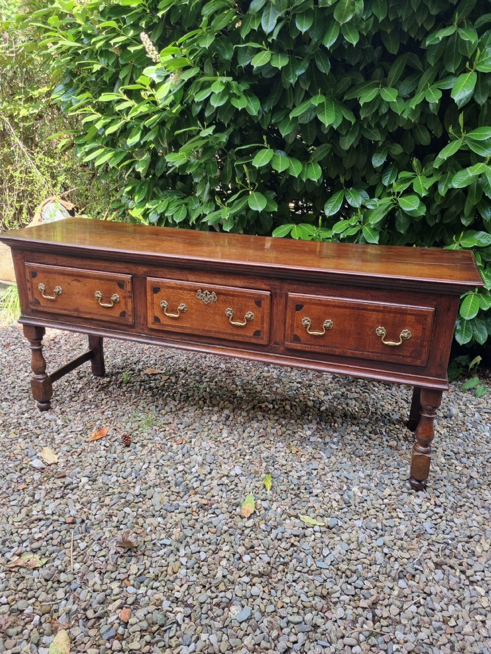 antique e 18thc oak serving dresser basec1730