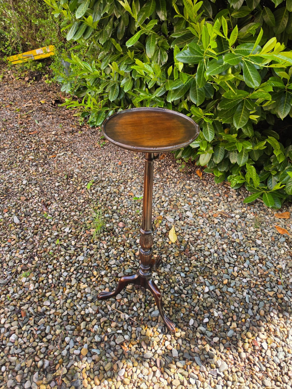 antique mahogany plant tall stand