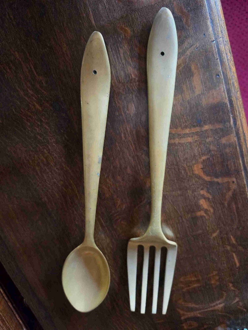 shop cafe brass sign of a spoon and fork